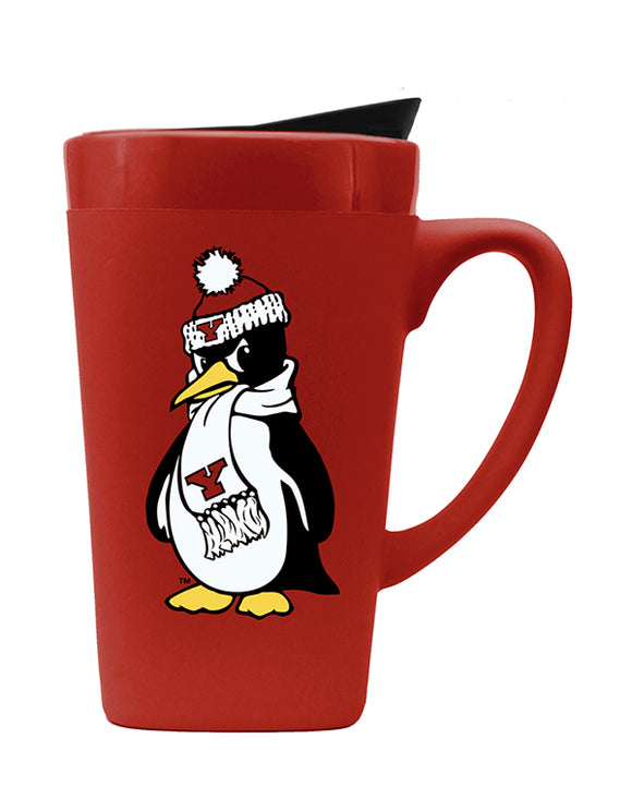 Youngstown State 16oz. Soft Touch Ceramic Travel Mug - Mascot Logo