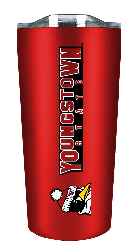 Youngstown State 18oz. Soft Touch Tumbler - Mascot Logo & Wordmark
