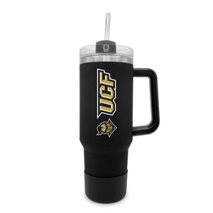 Central Florida 40oz. Tumble with Handle and Straw - Primary Logo