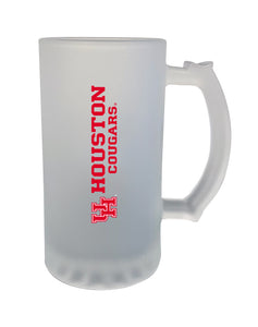 Houston 16oz. Frosted Glass Mug - Primary Logo