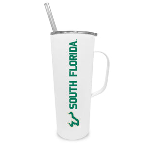 South Florida 20oz. Stainless Steel Roadie with Handle and Straw - Primary Logo